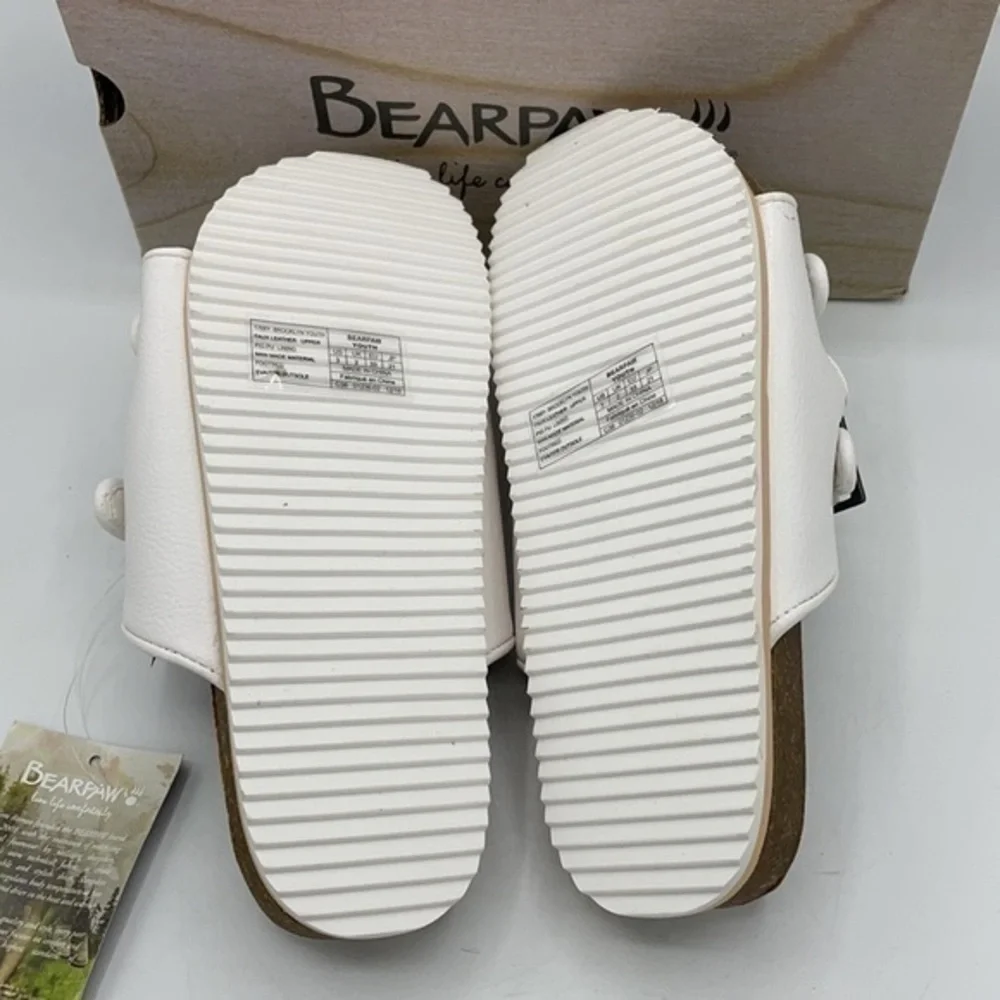 BEARPAW White Brooklyn Sandals